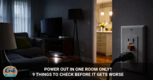 power out in one room
