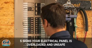 Electrical panel overloaded signs