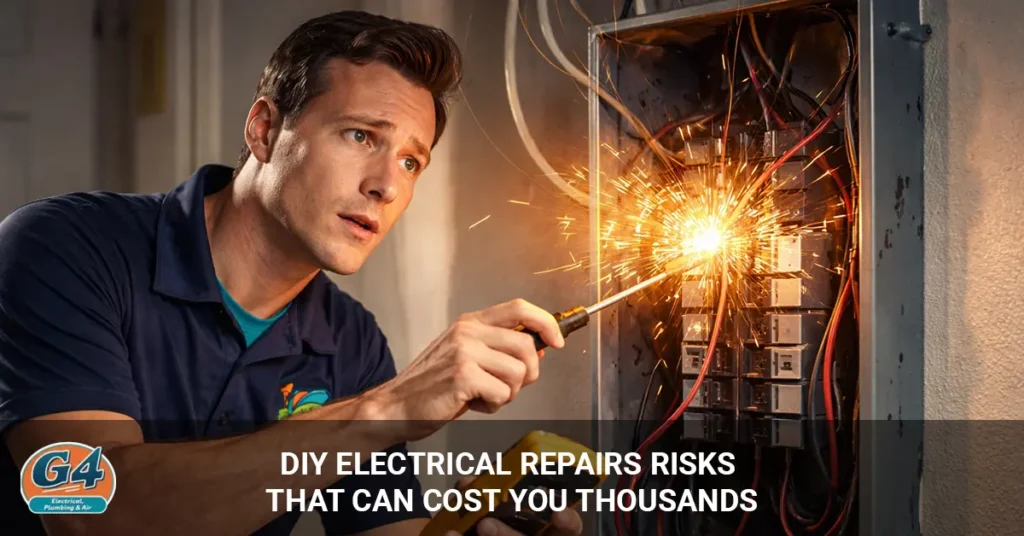 DIY electrical repairs risks