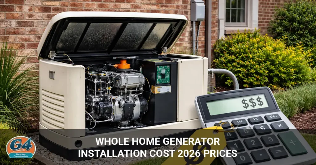 whole home generator installation cost
