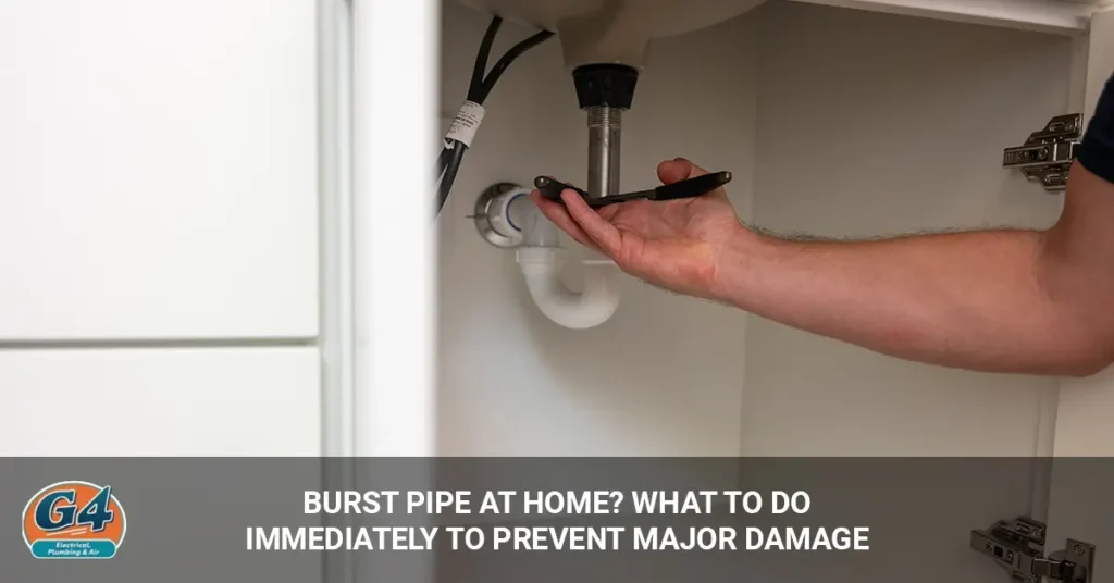 burst pipe what to do