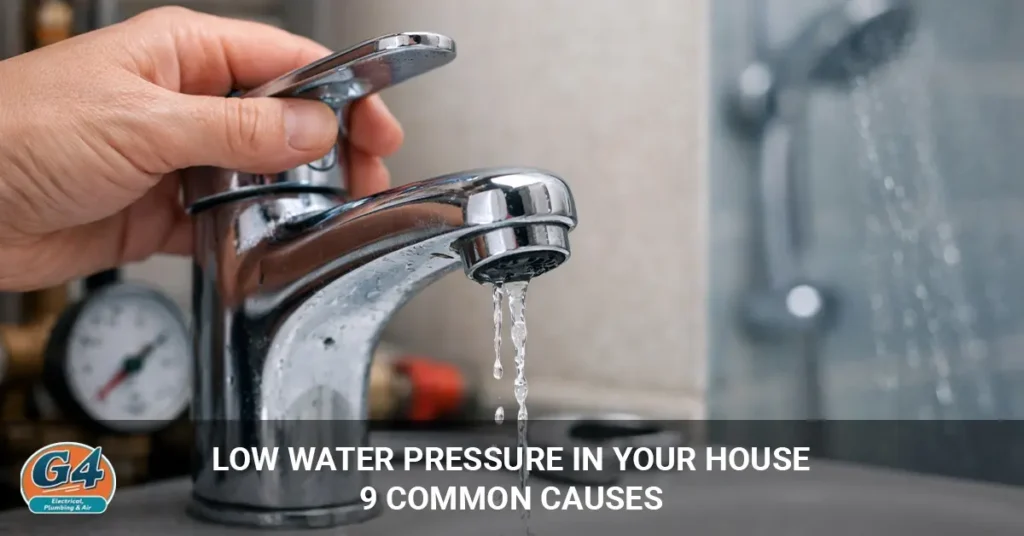 low water pressure in house
