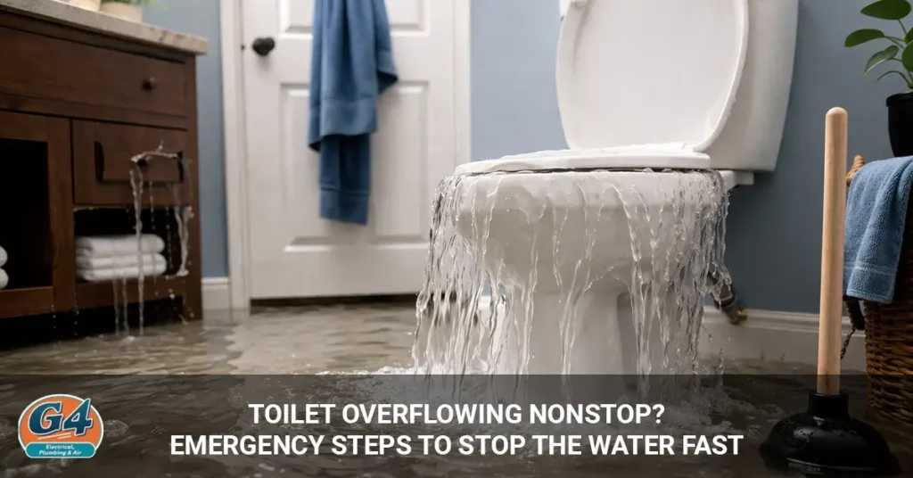 toilet overflowing what to do