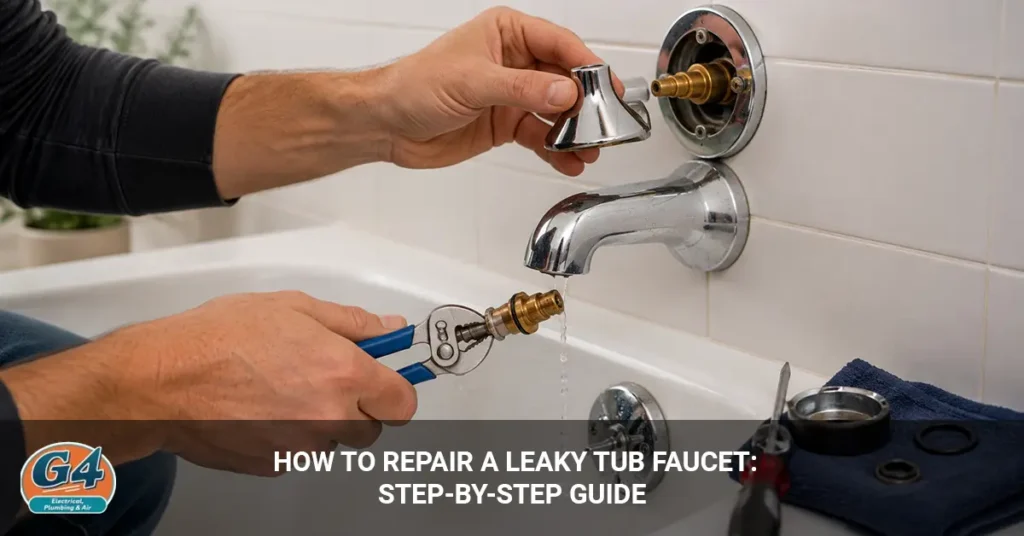 repair a leaky tub faucet